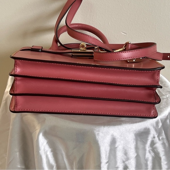 Michael Kors Tatiana Mini Leather Bag with lock charm - Picture 14 of 16